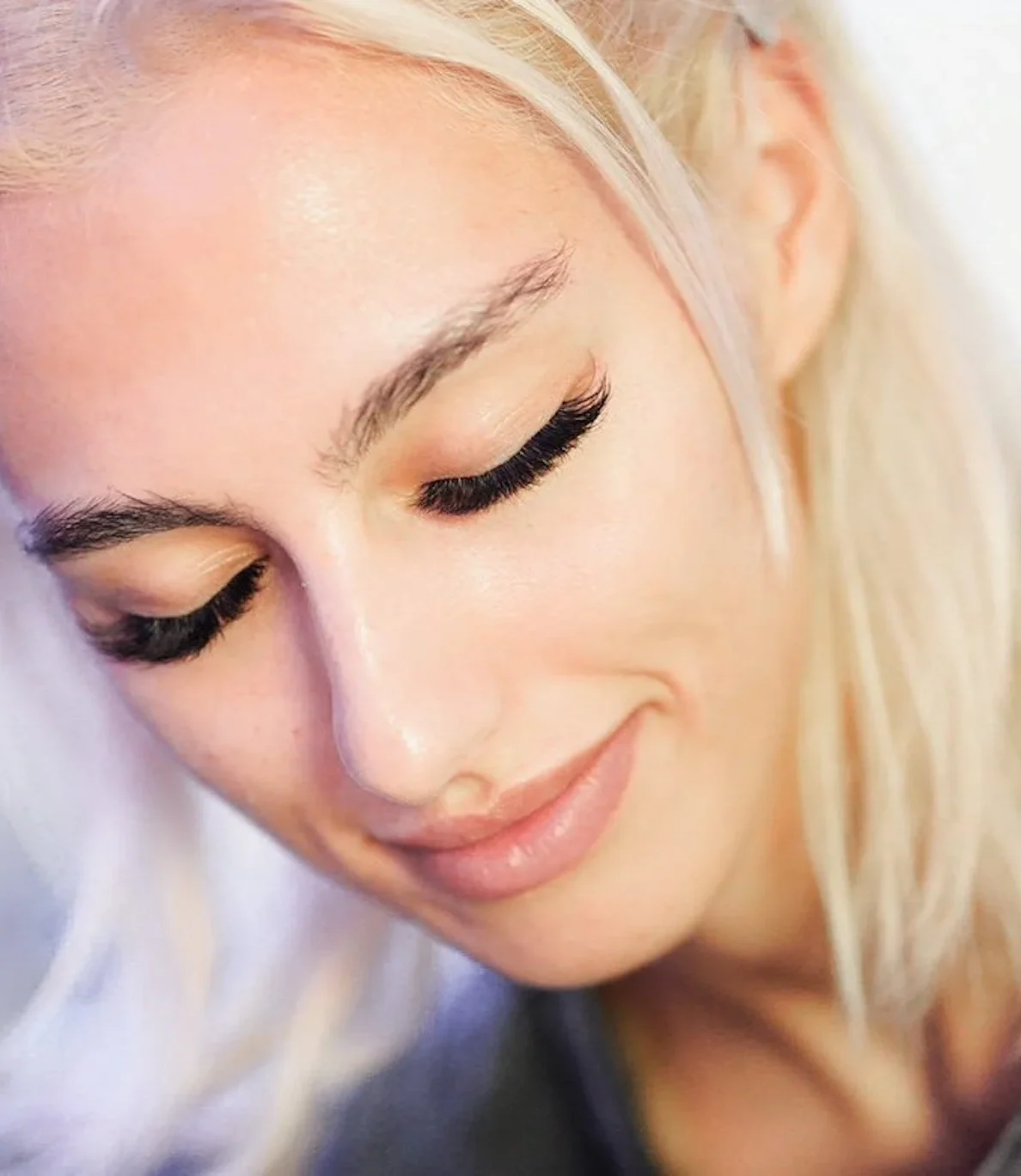 A finished lash set by Lashevista Beauty